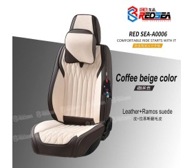 红海A0006皮加翻毛皮汽车坐垫